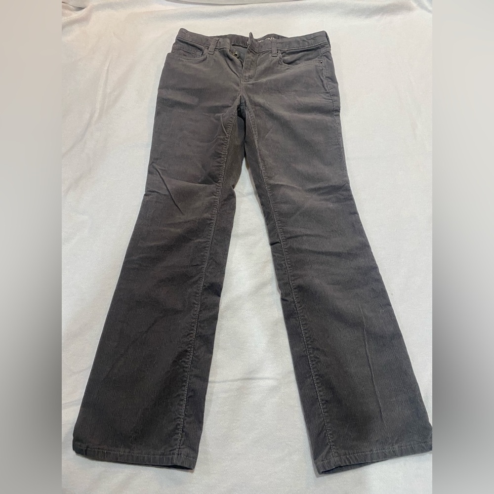 Lands’ end corduroy mid rise boot cut pants